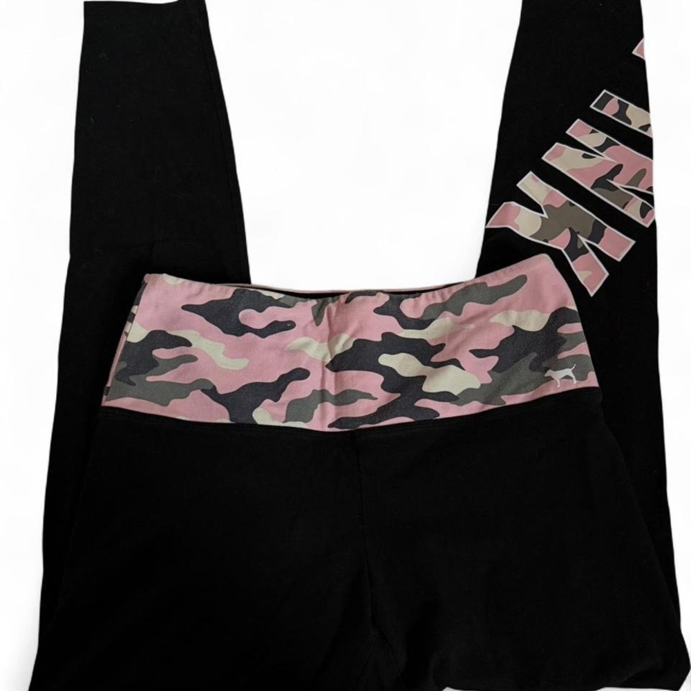 Y2K 2000s Victoria's Secret PINK‎ camo leggings